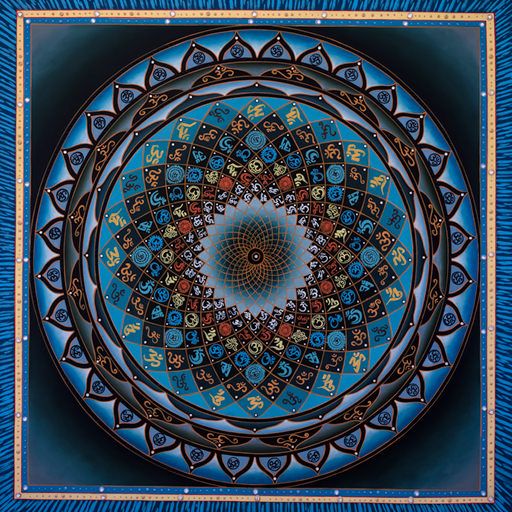 Om Mandala Purple