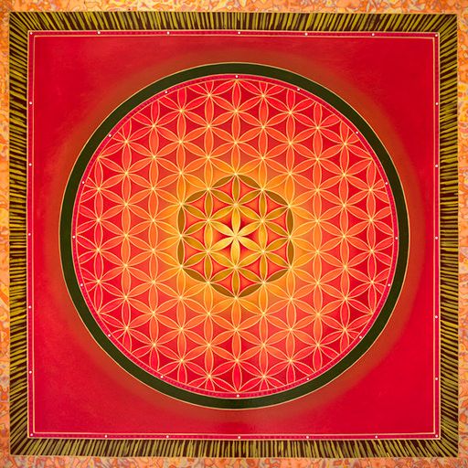 Flower of Life Red