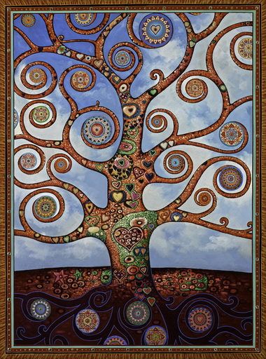 Healing Heart Tree and Clouds