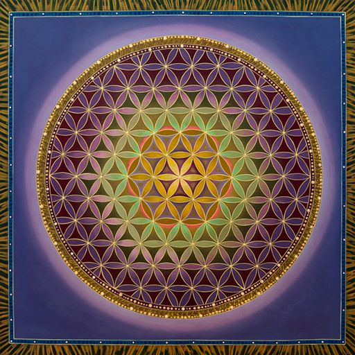 Flower of Life Purple